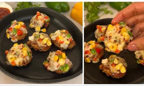 Potato Pizza बाइट्स, नोट करें आसान रेसिपी