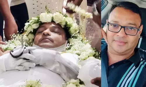 कतर में दुर्घटना में मारे गए जॉय मैथ्यू का उनके गृहनगर में अंतिम संस्कार किया गया