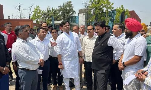 Haryana :  खेल मंत्री ने अंबाला में वार हीरोज मेमोरियल स्टेडियम का दौरा किया