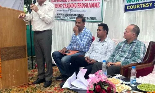 बागवानी निदेशक ने Kathua में जिला स्तरीय क्षमता निर्माण कार्यक्रम का उद्घाटन किया
