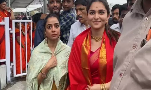 Actress कयादु लोहार पूजा-अर्चना के लिए पहुंचीं तिरुमाला मंदिर
