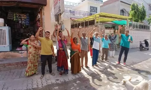Haryana : भिवानी निवासियों ने दूषित जलापूर्ति के खिलाफ किया प्रदर्शन