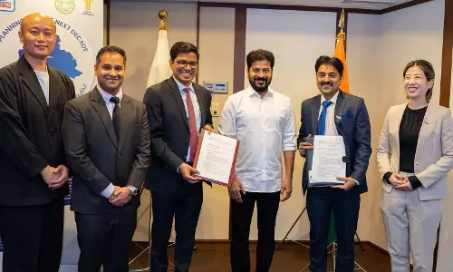 Telangana प्रतिनिधिमंडल ने टोक्यो में शीर्ष मैनपावर कंपनियों के साथ समझौता ज्ञापन पर हस्ताक्षर किए Telangana प्रतिनिधिमंडल ने टोक्यो में शीर्ष मैनपावर कंपनियों के साथ समझौता ज्ञापन पर हस्ताक्षर किए