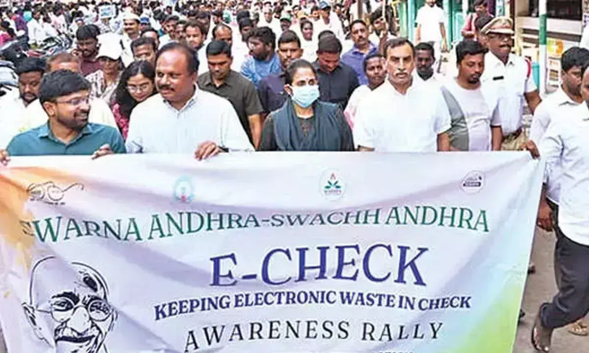 Andhra: कडप्पा में स्वच्छता रैली आयोजित की गई