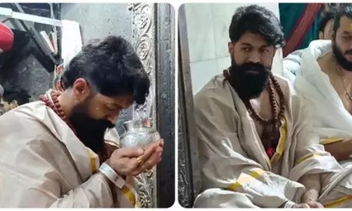 अभिनेता यश ने किए महाकाल के दर्शन, भस्म आरती में हुए शामिल