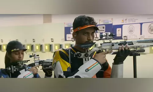ISSF WC: रुद्राक्ष-आर्य की जोड़ी ने एयर राइफल मिक्स्ड टीम में रजत पदक जीता ISSF WC: रुद्राक्ष-आर्य की जोड़ी ने एयर राइफल मिक्स्ड टीम में रजत पदक जीता