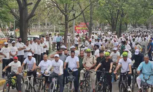 ड्रग्स जागरूकता साइक्लोथॉन Panchkula पहुंचा