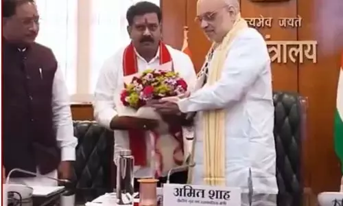 गृह मंत्रालय में अमित शाह ने विष्णुदेव साय और विजय शर्मा के साथ बैठक की