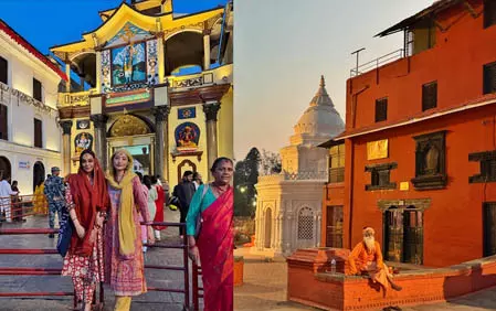 चुम दरांग ने पशुपतिनाथ मंदिर में किए दर्शन, शिल्पा शिरोडकर ने लुटाया प्यार चुम दरांग ने पशुपतिनाथ मंदिर में किए दर्शन, शिल्पा शिरोडकर ने लुटाया प्यार