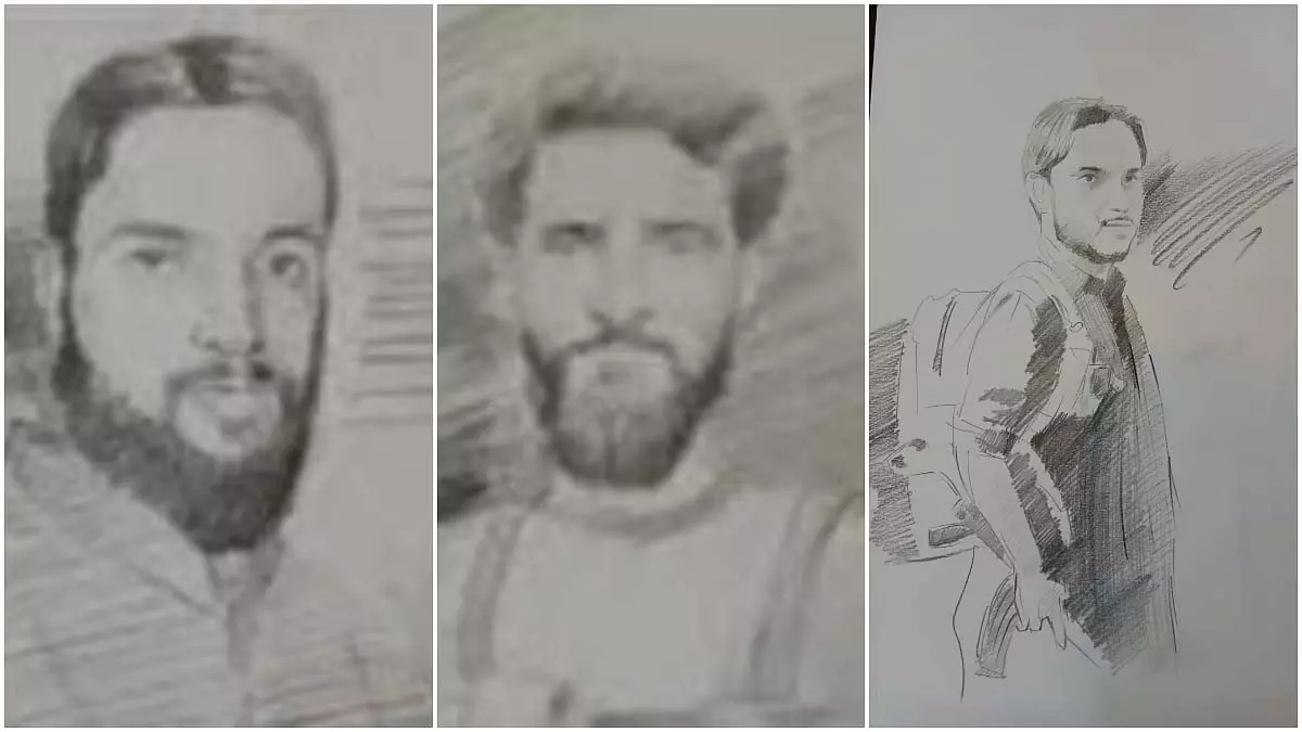 पहलगाम पर्यटक हमला: सुरक्षा एजेंसियों ने आतंकवादियों के स्केच जारी किए पहलगाम पर्यटक हमला: सुरक्षा एजेंसियों ने आतंकवादियों के स्केच जारी किए