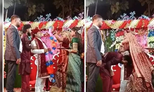 VIDEO: दूल्हे के दोस्त को मस्ती करना पड़ा महंगा, फिर दुल्हन का ठनका माथा
