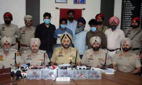 Amritsar: पांच अत्याधुनिक पिस्तौलों के साथ चार हथियार तस्कर गिरफ्तार