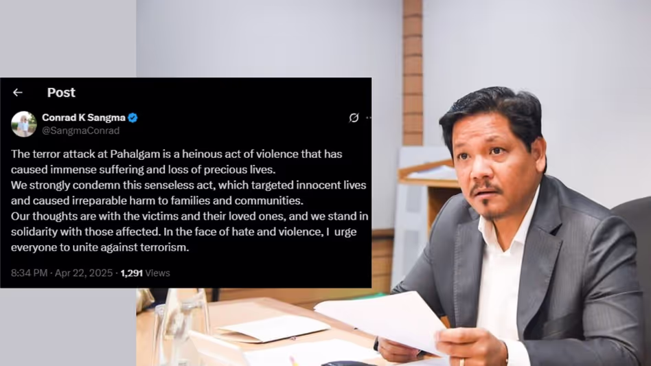 Meghalaya के मुख्यमंत्री ने पहलगाम आतंकी हमले की निंदा की