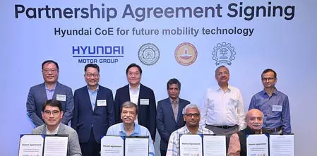 हुंडई मोटर ने मोबिलिटी रिसर्च सेंटर खोलने के लिए आईआईटी दिल्ली से मिलाया हाथ हुंडई मोटर ने मोबिलिटी रिसर्च सेंटर खोलने के लिए आईआईटी दिल्ली से मिलाया हाथ