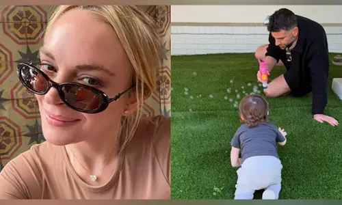 Lindsay Lohan ने प्रशंसकों को बेटे लुई के साथ हाल ही में जीवन की झलक दिखाई Lindsay Lohan ने प्रशंसकों को बेटे लुई के साथ हाल ही में जीवन की झलक दिखाई