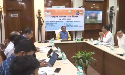 पंचायती राज दिवस कार्यक्रम में शामिल हुए CM विष्णुदेव साय