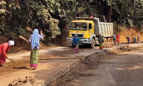सिरसी-कुमाता एनएच विस्तार: देवीमने घाट पर काम धीमा