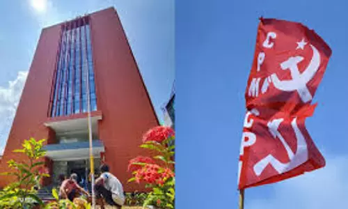 CPM के नए राज्य समिति कार्यालय में आलीशान आंतरिक साज-सज्जा और आलीशान कुर्सियों के साथ भव्य बदलाव किया