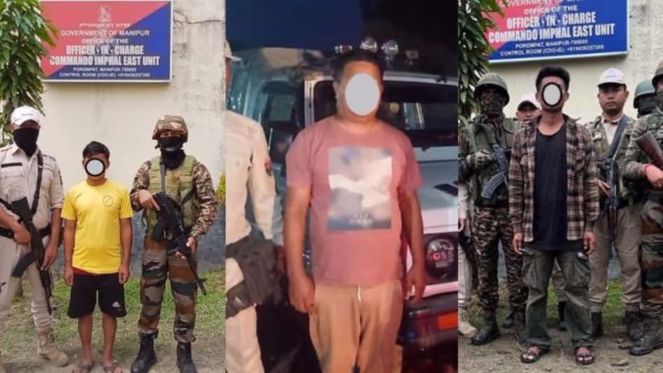 Manipur पुलिस ने इंफाल पूर्व में उग्रवादी समूह के तीन सदस्यों को गिरफ्तार