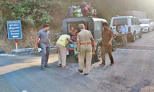 Andhra : तिरुमाला में सुरक्षा कड़ी कर दी गई