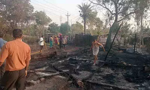 Lalru में आग लगने से सात मकान जलकर खाक