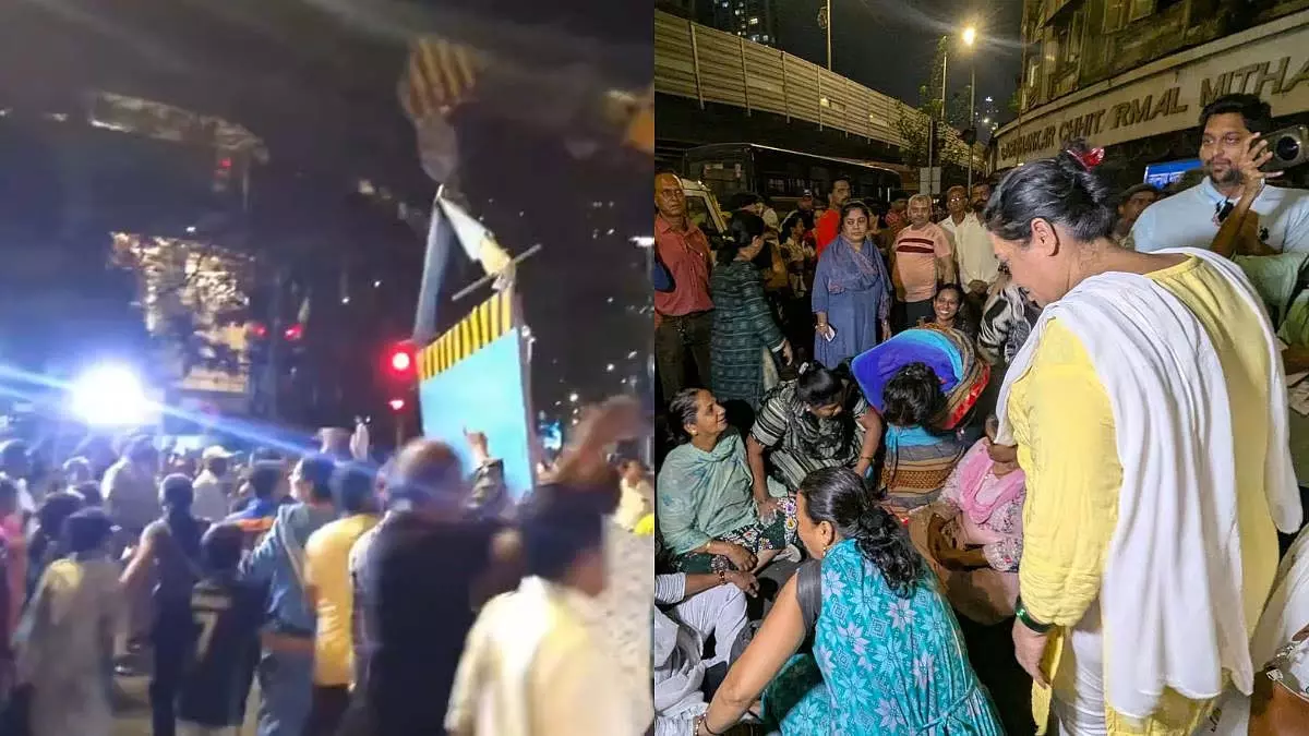 Mumbai : 125 साल पुराने एलफिंस्टन ब्रिज को गिराए जाने के खिलाफ निवासियों का विरोध प्रदर्शन Mumbai : 125 साल पुराने एलफिंस्टन ब्रिज को गिराए जाने के खिलाफ निवासियों का विरोध प्रदर्शन