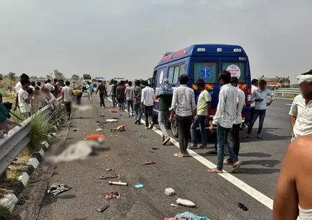 एक्सप्रेसवे पर सफाई कार्य में लगे कर्मचारियों को पिकअप ने मारी टक्कर, 6 की मौत, 5 घायल एक्सप्रेसवे पर सफाई कार्य में लगे कर्मचारियों को पिकअप ने मारी टक्कर, 6 की मौत, 5 घायल