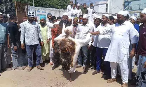 Jalandhar: मुसलमानों ने आतंकवाद का पुतला जलाया