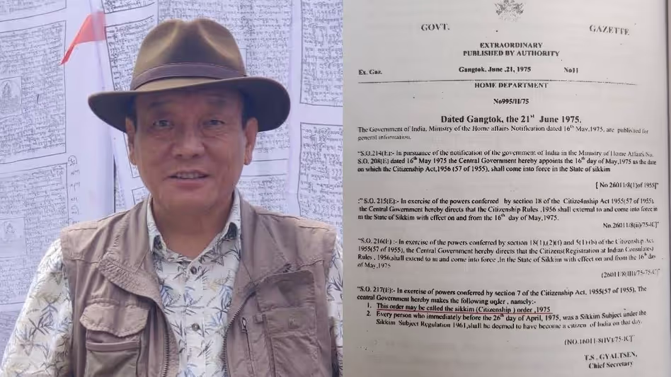 Sikkim के आदिवासी नेता ने 1975 के नागरिकता परिवर्तन के महत्व पर प्रकाश डाला