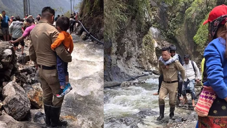 भूस्खलन प्रभावित उत्तरी Sikkim से 1000 से अधिक लोगों को निकाला गया