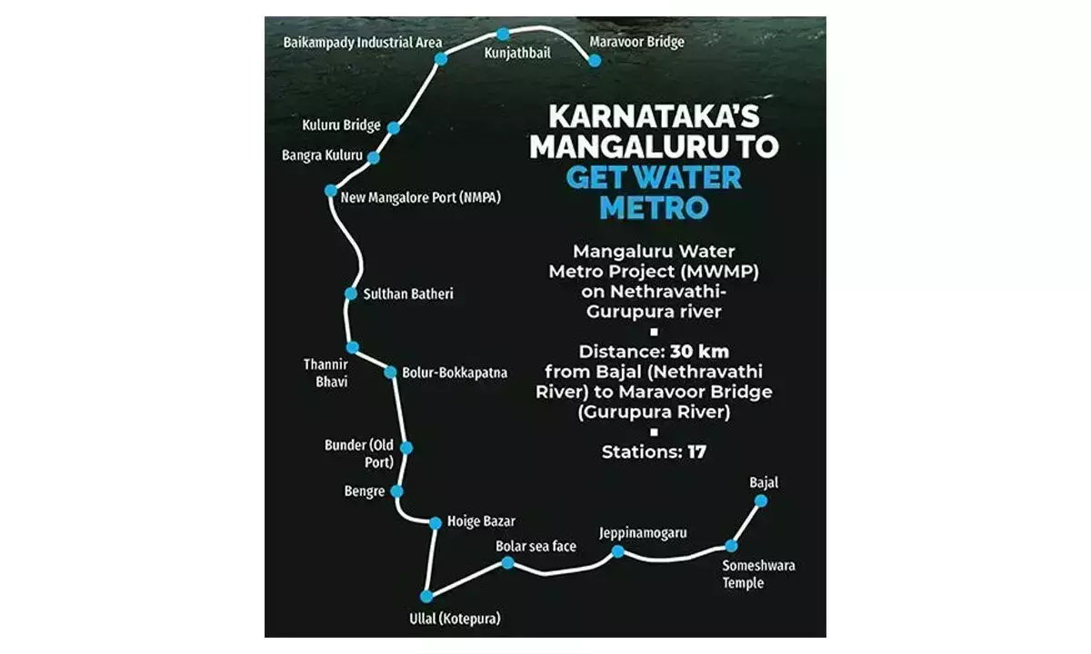 Karnataka: मंगलुरु वाटर मेट्रो को हरी झंडी मिली Karnataka: मंगलुरु वाटर मेट्रो को हरी झंडी मिली