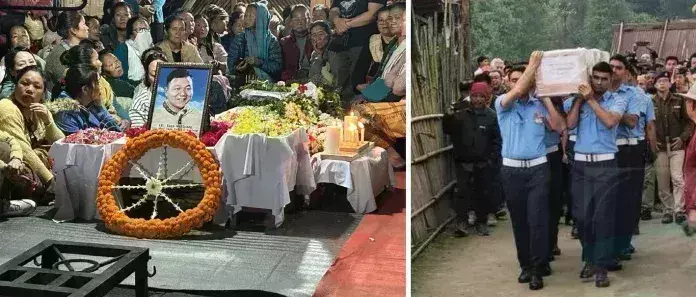 Arunachal: कॉर्पोरल हैलियांग का पार्थिव शरीर घर आने पर जीरो घाटी भावुक हो गई