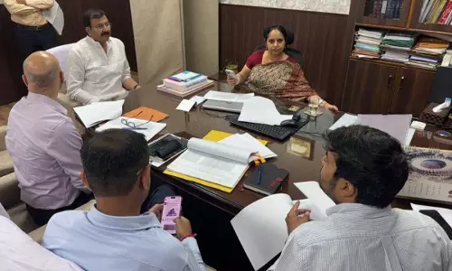 विधायक अरविंद ने HUDD के आयुक्त सचिव से मुलाकात की