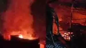 Ghaziabad: कार शोरूम में भीषण आग, 5 कारें जलकर राख Ghaziabad: कार शोरूम में भीषण आग, 5 कारें जलकर राख
