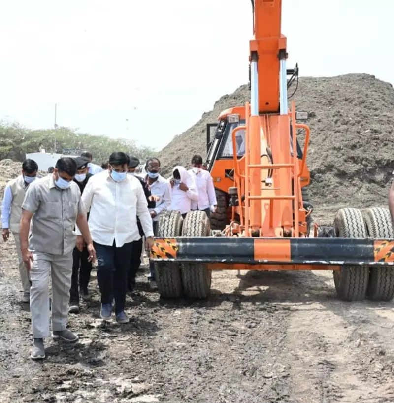 Gurugram : शहरी स्थानीय निकाय मंत्री गोयल ने बांधवाड़ी लैंडफिल का दौरा किया Gurugram : शहरी स्थानीय निकाय मंत्री गोयल ने बांधवाड़ी लैंडफिल का दौरा किया