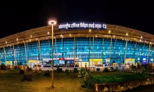 Thiruvananthapuram अंतरराष्ट्रीय हवाई अड्डे को बम से उड़ाने की धमकी मेल के जरिए मिली Thiruvananthapuram अंतरराष्ट्रीय हवाई अड्डे को बम से उड़ाने की धमकी मेल के जरिए मिली