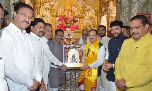 Pune: भाजपा अध्यक्ष जेपी नड्डा ने दगडूशेठ गणपति की पूजा किये