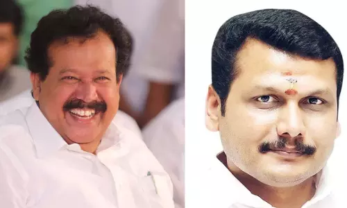 DMK सरकार को दोहरा झटका; सेंथिल बालाजी और के पोनमुडी ने मंत्री पद से दिया इस्तीफा DMK सरकार को दोहरा झटका; सेंथिल बालाजी और के पोनमुडी ने मंत्री पद से दिया इस्तीफा