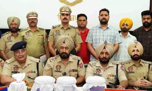 Ferozepur में 1.7 किलोग्राम हेरोइन जब्त, चार तस्कर गिरफ्तार