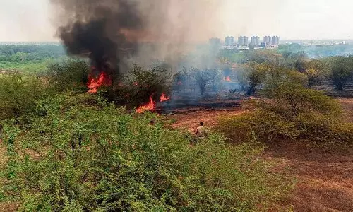Haryana : अग्रोहा में खुदाई के दौरान लगी आग