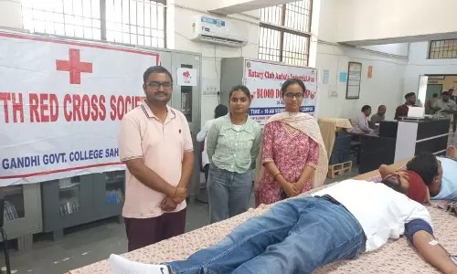 Haryana :  साहा कॉलेज में 30 यूनिट रक्तदान