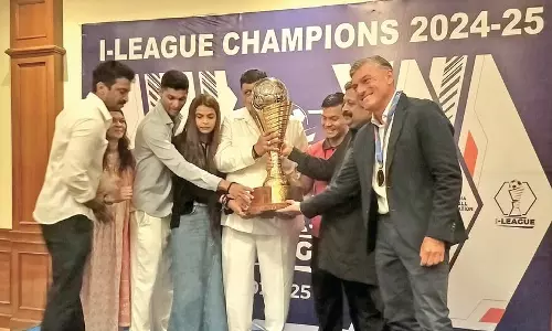 विवाद के बीच CAS ने चर्चिल ब्रदर्स को आई-लीग खिताब देने के AIFF के फैसले पर रोक लगाई विवाद के बीच CAS ने चर्चिल ब्रदर्स को आई-लीग खिताब देने के AIFF के फैसले पर रोक लगाई