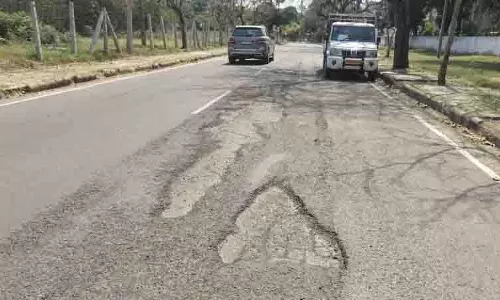 सेक्टर-विभाजन वाली सड़कें खस्ताहाल, नकदी की कमी से जूझ रही MC बेखबर सेक्टर-विभाजन वाली सड़कें खस्ताहाल, नकदी की कमी से जूझ रही MC बेखबर