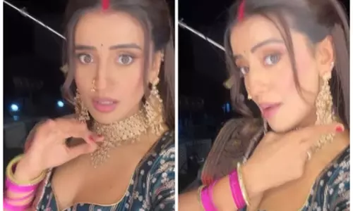 एक्ट्रेस अक्षरा सिंह को पसंद है बनारसी साड़ी