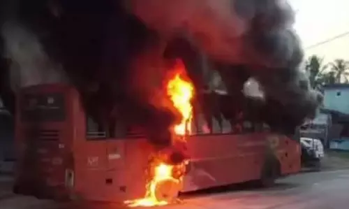तिरुवनंतपुरम में KSRTC स्विफ्ट बस में लगी आग