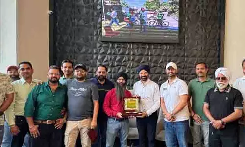 Hoshiarpur में 58 साइकिल चालकों को सम्मानित किया गया
