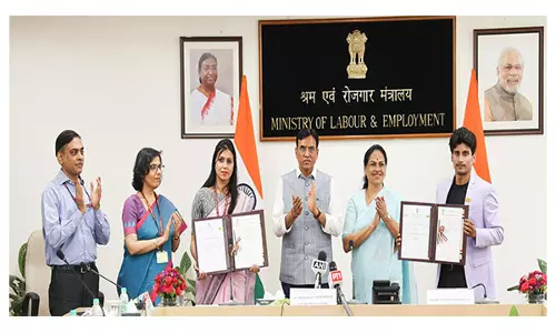 लॉजिस्टिक्स क्षेत्र में रोजगार सुधार के लिए श्रम मंत्रालय और रैपिडो में समझौता लॉजिस्टिक्स क्षेत्र में रोजगार सुधार के लिए श्रम मंत्रालय और रैपिडो में समझौता