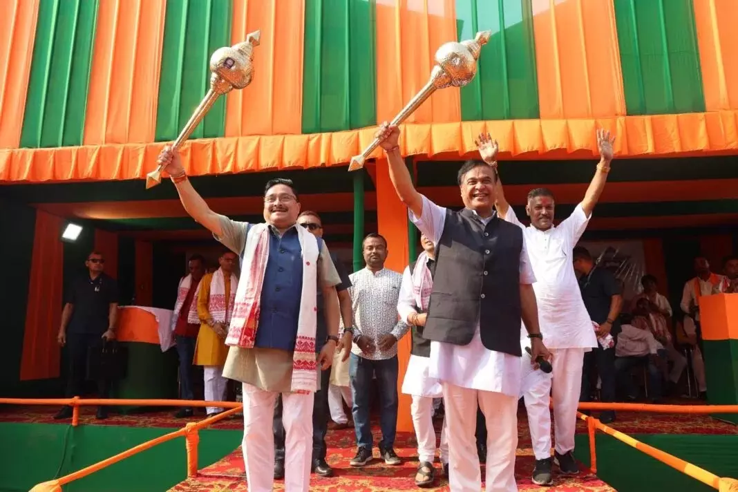 CM हिमंत बिस्वा सरमा ने मतदाताओं से कांग्रेस को खारिज करने की अपील की CM हिमंत बिस्वा सरमा ने मतदाताओं से कांग्रेस को खारिज करने की अपील की