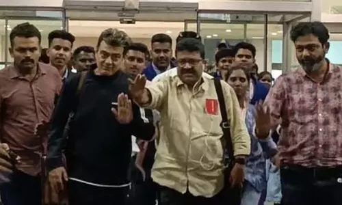 पद्म भूषण मिलने के बाद चेन्नई लौटे एक्टर अजित कुमार का फैंस ने गर्मजोशी से किया स्वागत