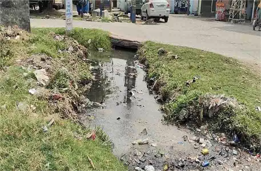 Yamunanagar : गंदे पानी से फैली बीमारी, चिंता का माहौल Yamunanagar : गंदे पानी से फैली बीमारी, चिंता का माहौल
